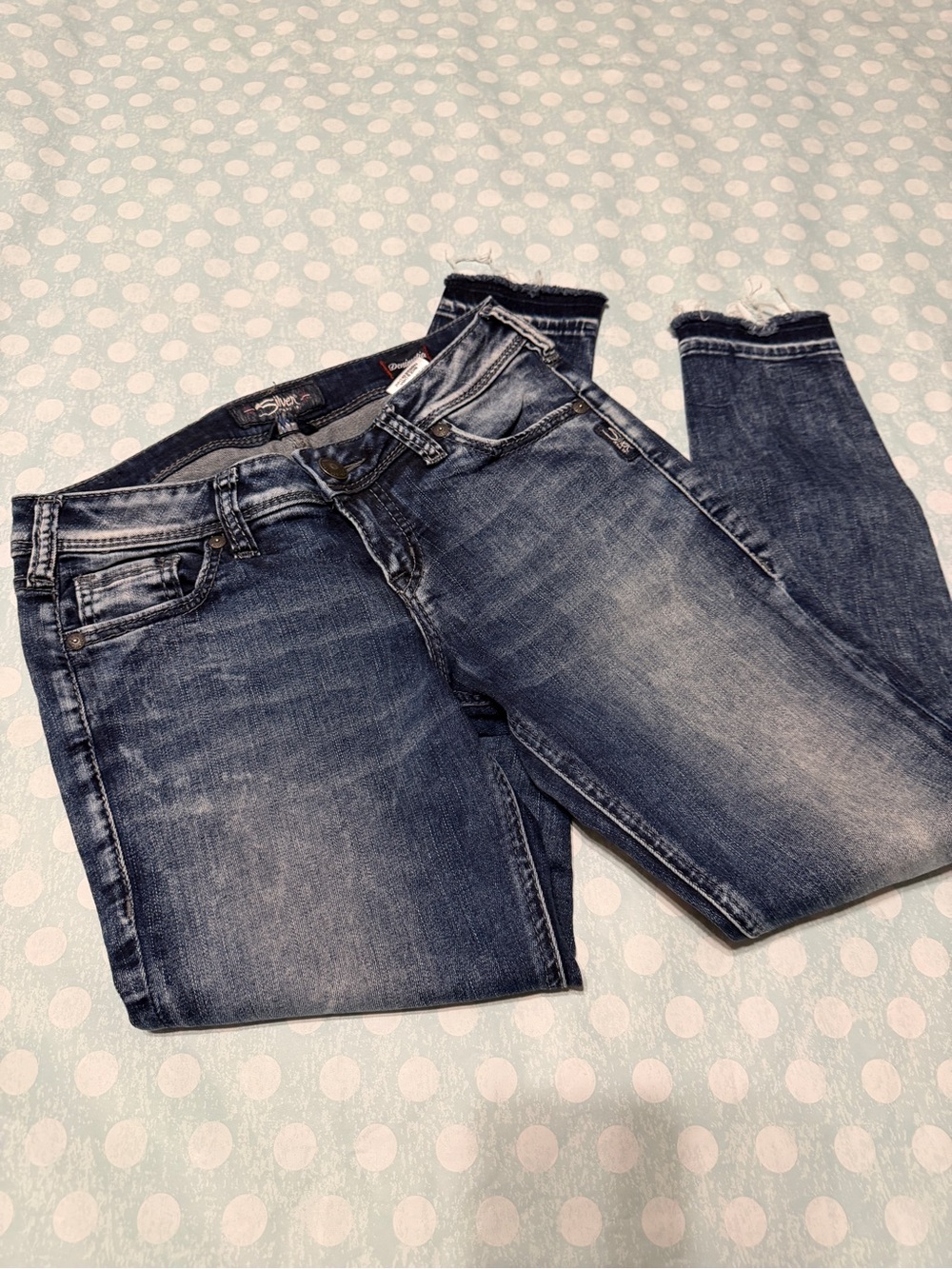 Silver Jeans Women's Skinny Jeans - Washed Blue